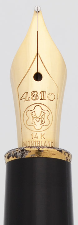 Montblanc Meisterstuck 144 - Black with Gold Trim, 14k Medium Nib